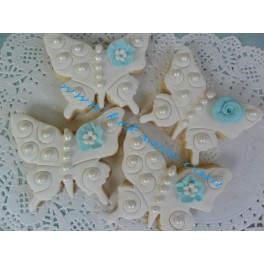 Butterfly wedding cookie 1 pcs
