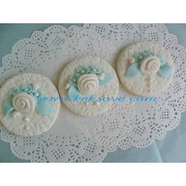 Rounded wedding cookie 1 pcs